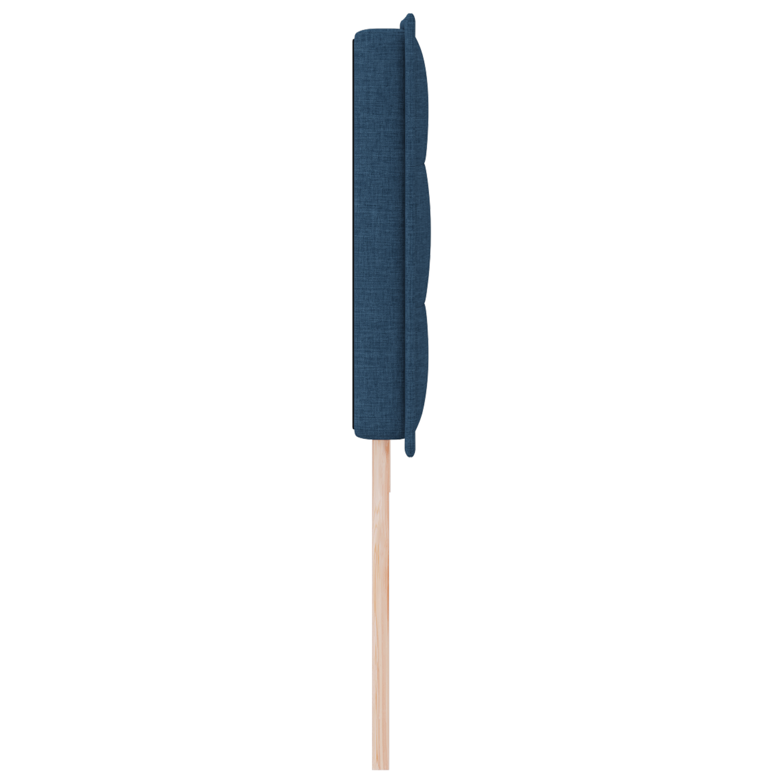 Hoofdbord met strepen 100 cm stof blauw