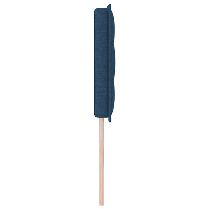 Hoofdbord met strepen 100 cm stof blauw