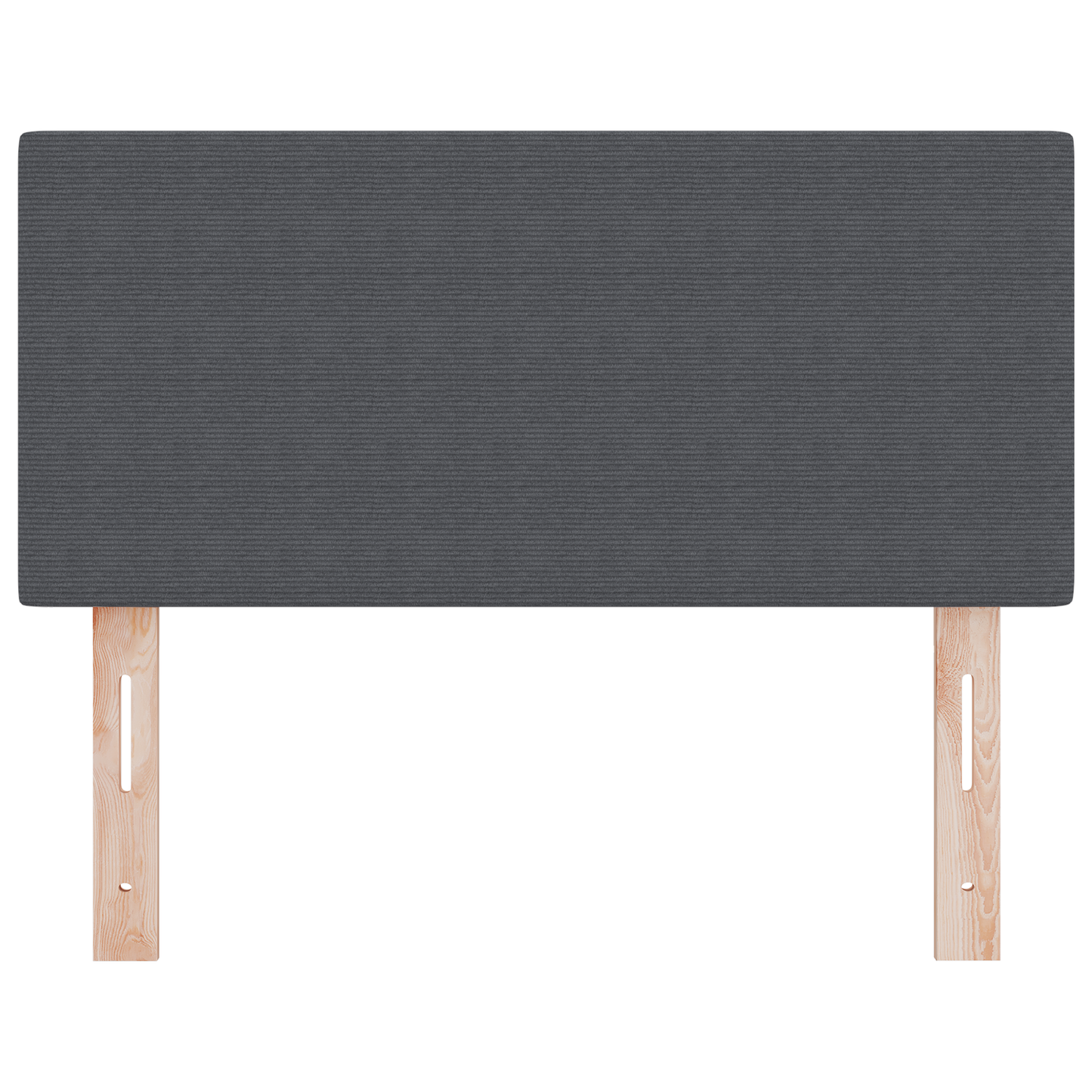 LED Hoofdbord Simpel Ontwerp Donkergrijs 90 cm Corduroystof