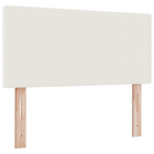 Hoofdbord 100 cm crème polyester