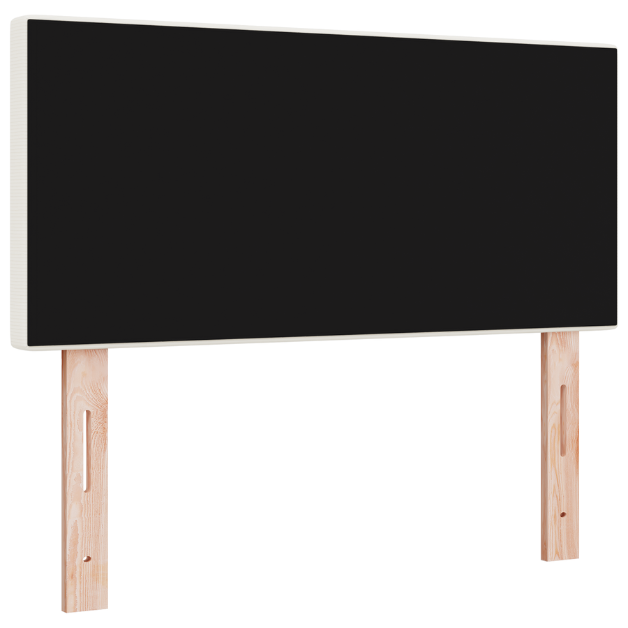 LED Hoofdeinde Simpel Crème Ontwerp 100 cm Katoenen Stof