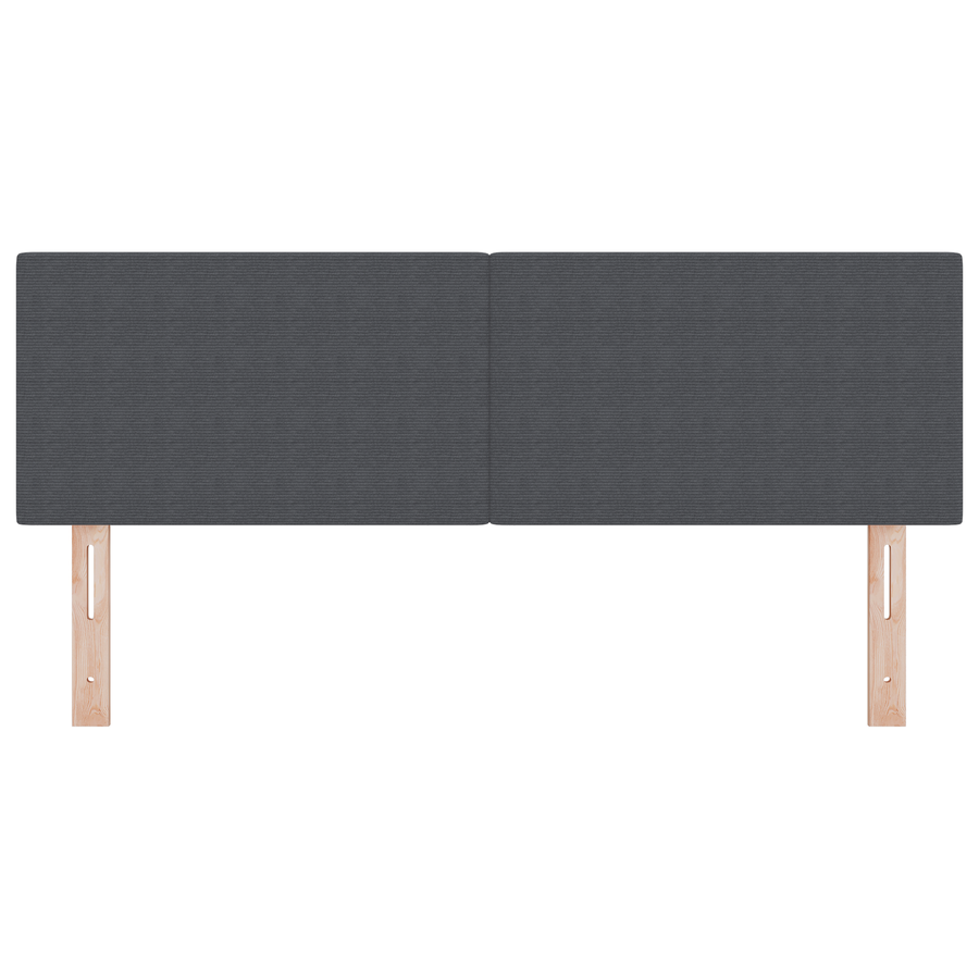 LED Hoofdbord Simpel Ontwerp Donkergrijs 72 cm Corduroy Bekleding