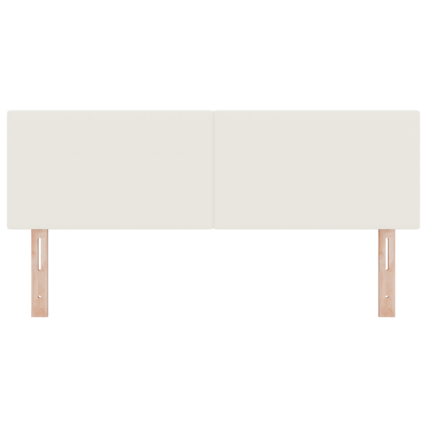 LED Hoofdbord Simpel Ontwerp Crème 72 cm Corduroy Stof