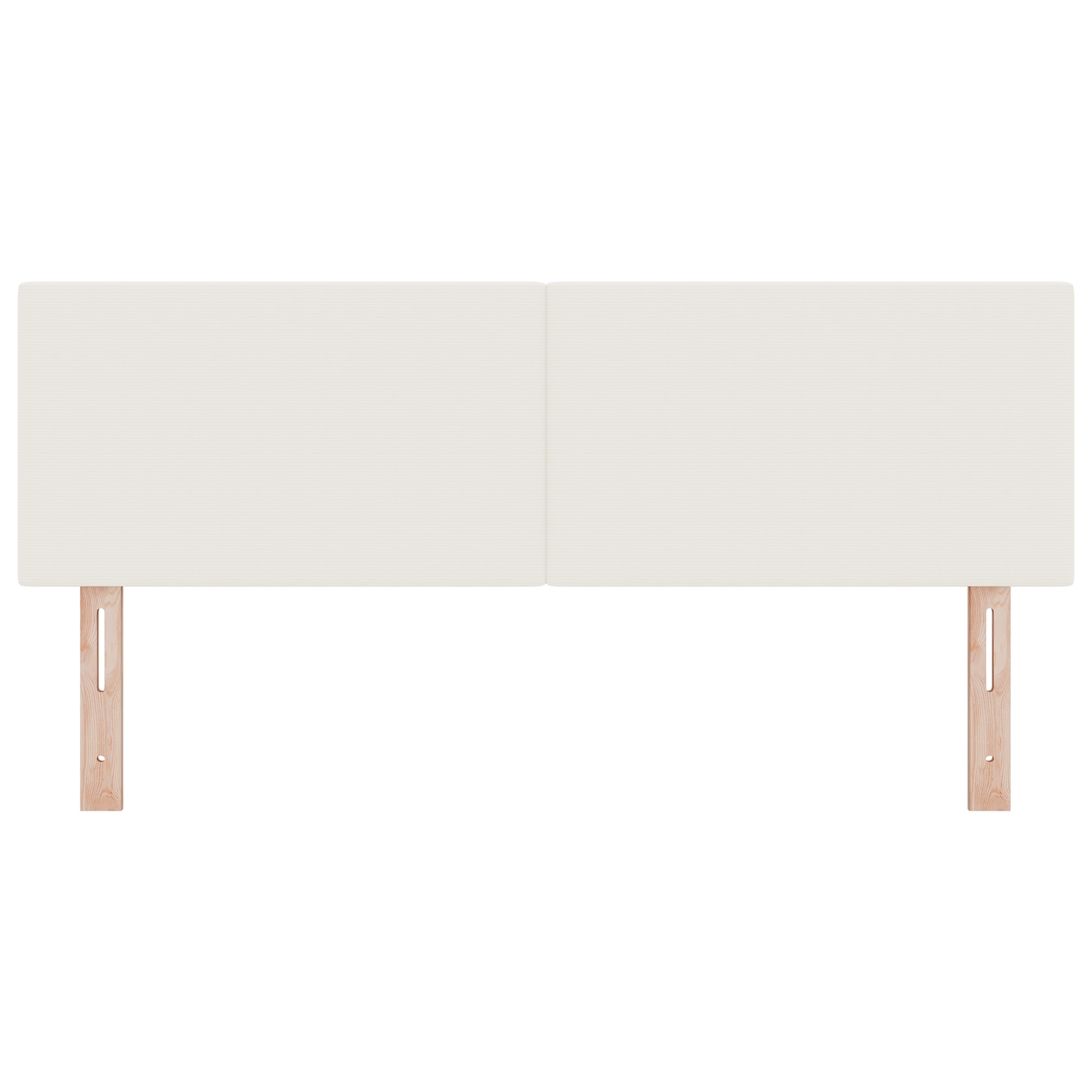 LED Hoofdbord Simpel Ontwerp Crème 72 cm Corduroy Stof