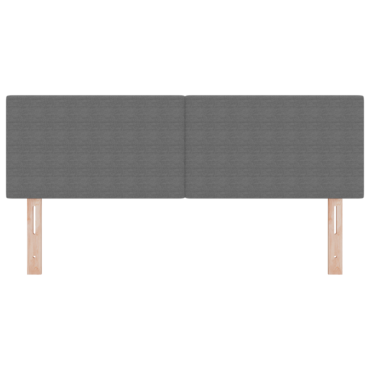 LED Hoofdbord Simpel Ontwerp Lichtgrijs 80 cm Corduroy Stof