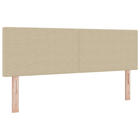 Hoofdbord LED 160 cm grijs lichtgroen polyester