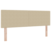 Hoofdbord LED 160 cm grijs lichtgroen polyester