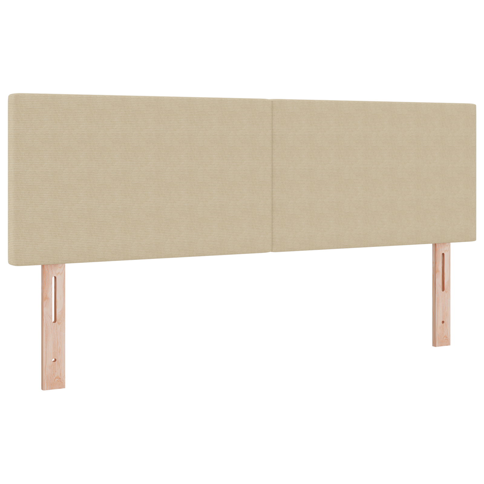 LED Hoofdbord Eenvoudig Ontwerp Lichtgroen en Grijs 80 cm Corduroy Stof