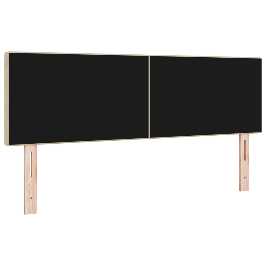 LED Hoofdbord Eenvoudig Ontwerp Lichtgroen en Grijs 80 cm Corduroy Stof