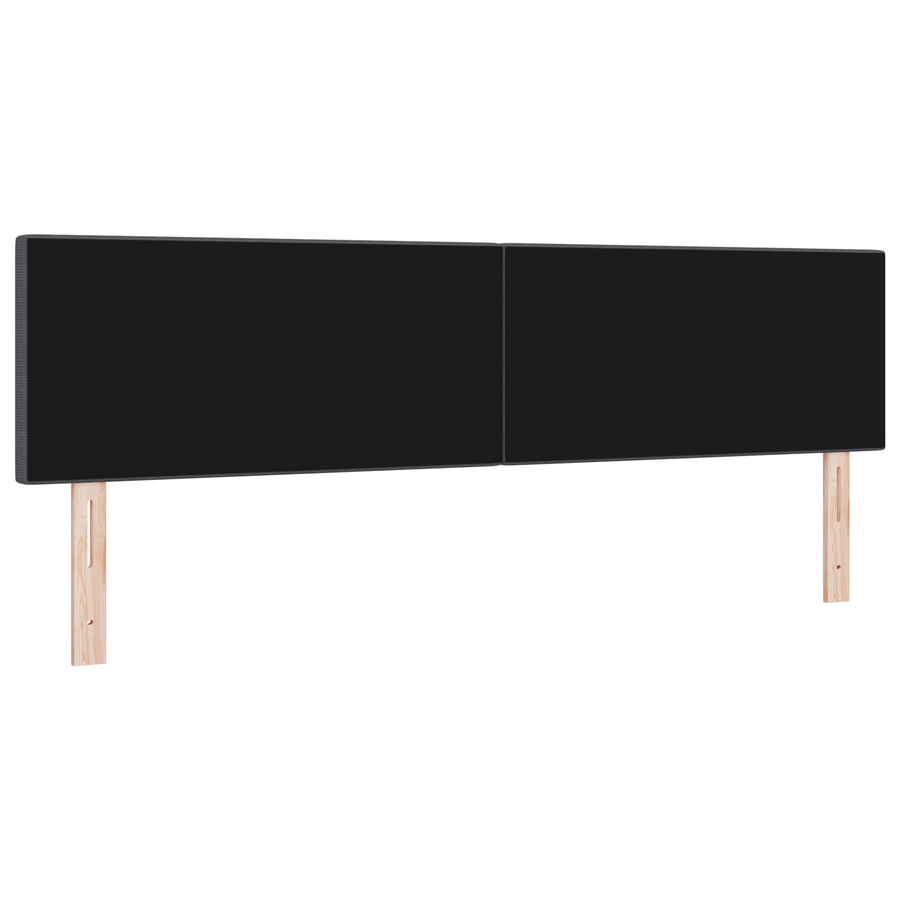 LED Hoofdbord Simpel Donkergrijs 90 cm Corduroy Stof
