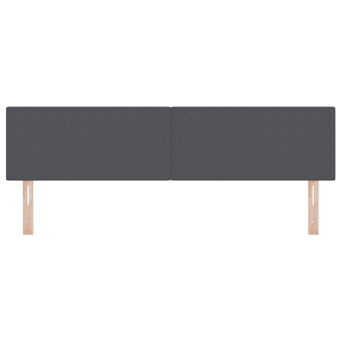 LED Hoofdbord Simpel Donkergrijs 90 cm Corduroy Stof