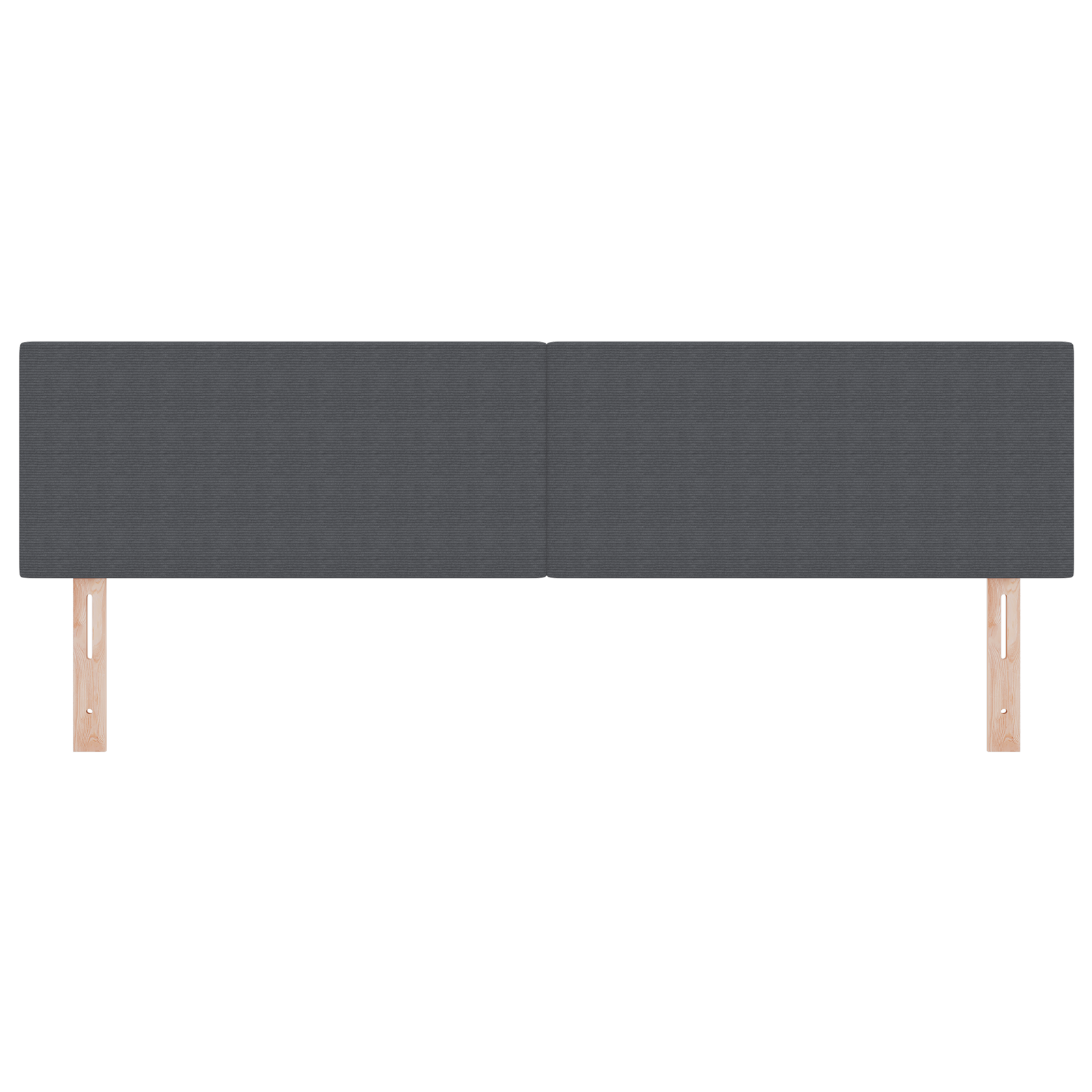 LED Hoofdbord Simpel Donkergrijs 90 cm Corduroy Stof