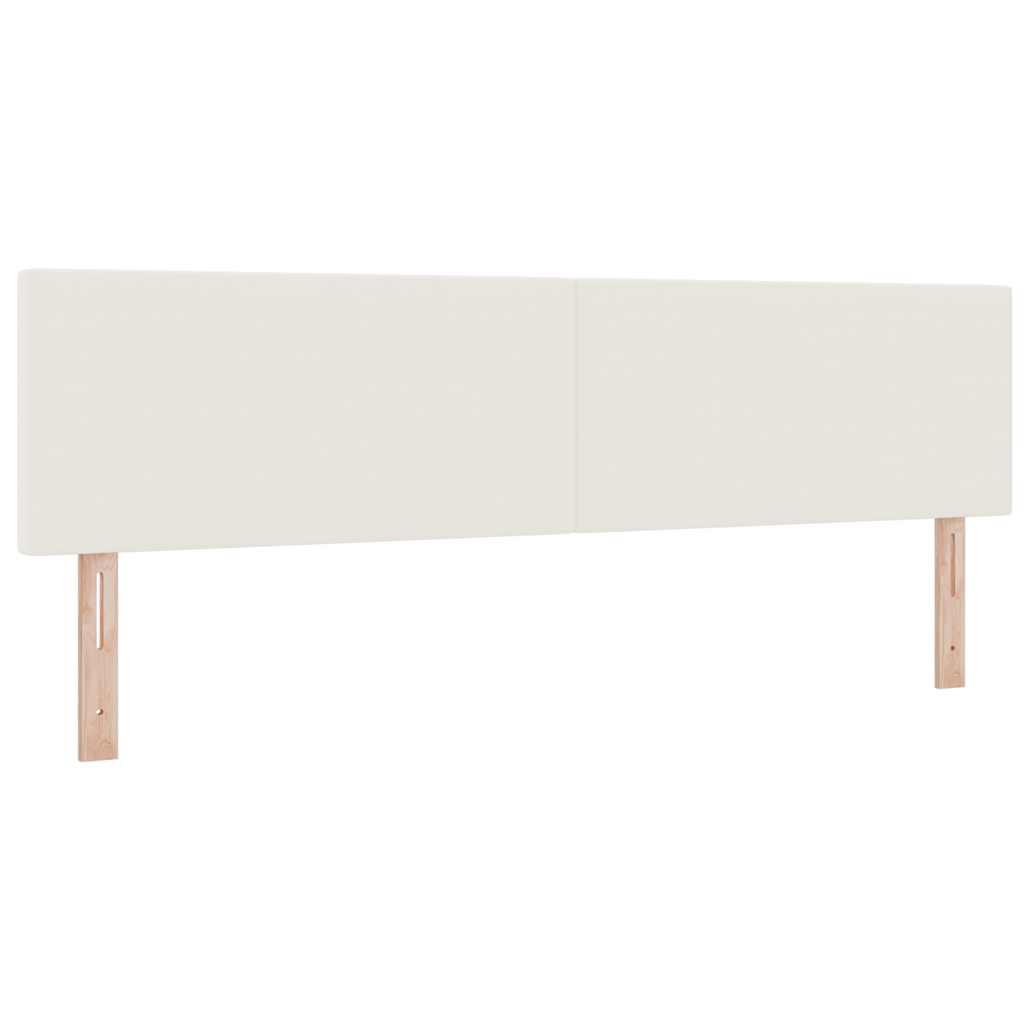 LED Hoofdbord Simpel Design Crème 90 cm Corduroy Stof