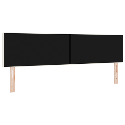 LED Hoofdbord Simpel Design Crème 90 cm Corduroy Stof