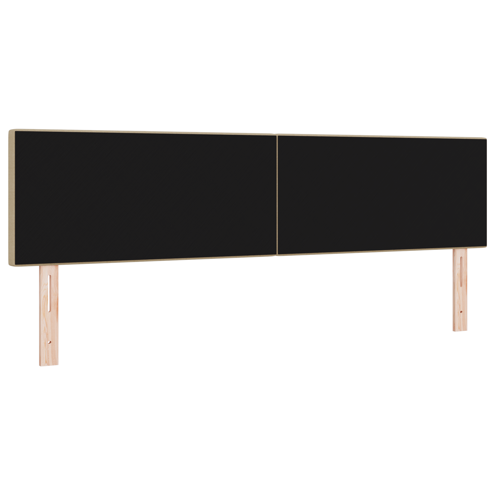 LED Hoofdbord Simpel Ontwerp Lichtgroen Grijs 90 cm Katoenen Stof