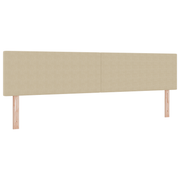 Hoofdbord LED lichtgroen grijs 100 cm polyester