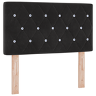 Hoofdbord 80 cm zwart polyester