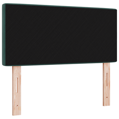 Hoofdbord LED en kristallen knopen 90 cm fluweel donkergroen