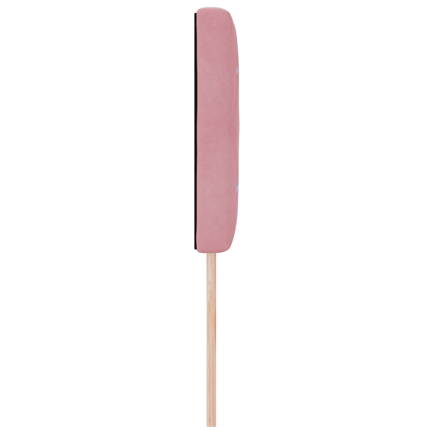 Hoofdbord LED en kristallen knopen 72 cm fluweel roze
