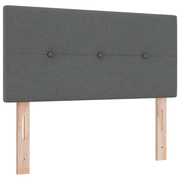 Hoofdbord 80 cm donkergrijs polyester met LED