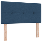 LED Headboard with LED Strip Lights Blue 90 cm Polyester