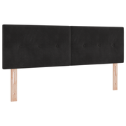 Hoofdbord 80 cm fluweel zwart met LED