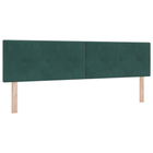 LED Headboard with LED Strip Lights Green 180 cm Polyester