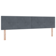 Hoofdbord LED 100 cm donkergrijs fluweel