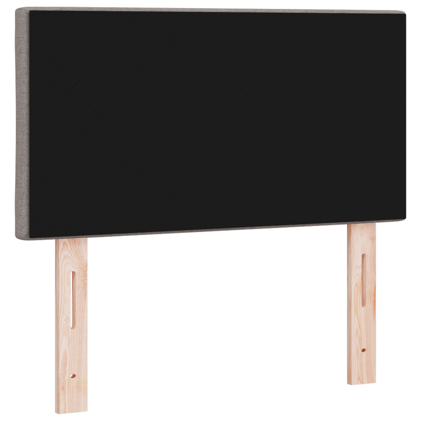 Hoofdbord LED met ruitjes 80 cm stof taupe