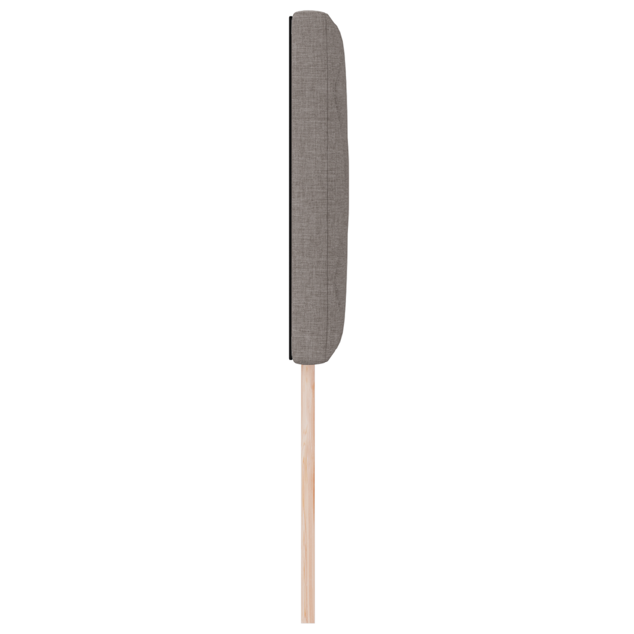 Hoofdbord LED met ruitjes 80 cm stof taupe