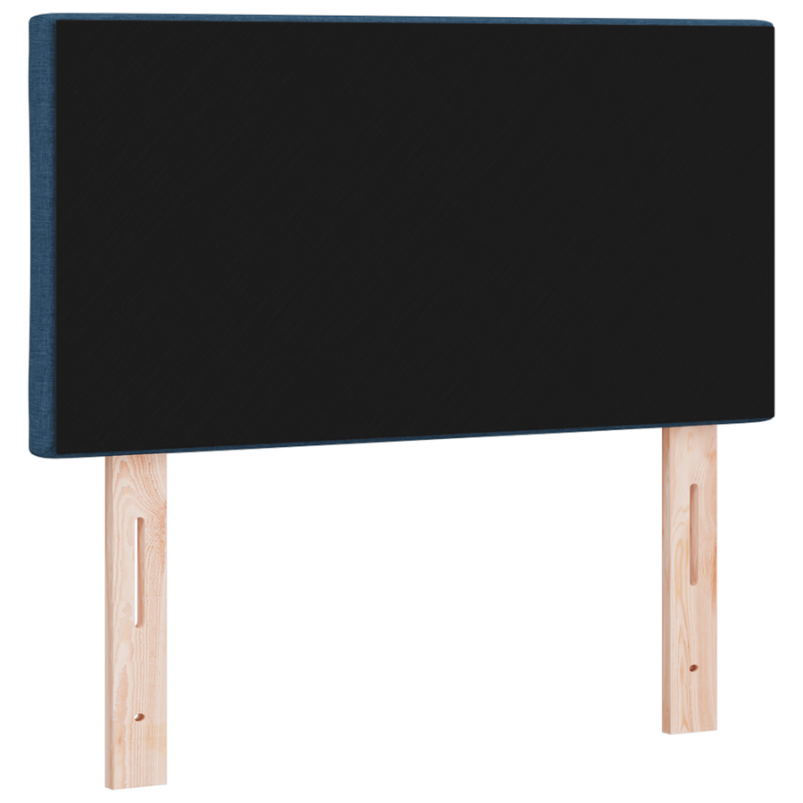 Hoofdbord LED met ruitjes 80 cm stof blauw