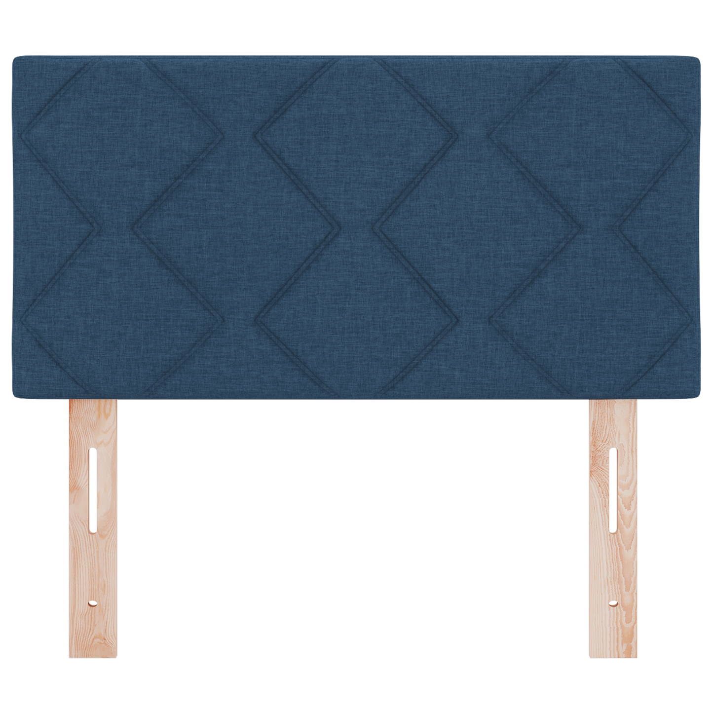 Hoofdbord LED met ruitjes 80 cm stof blauw