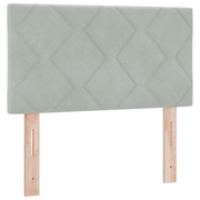 Hoofdbord LED lichtgrijs 80 cm velvet