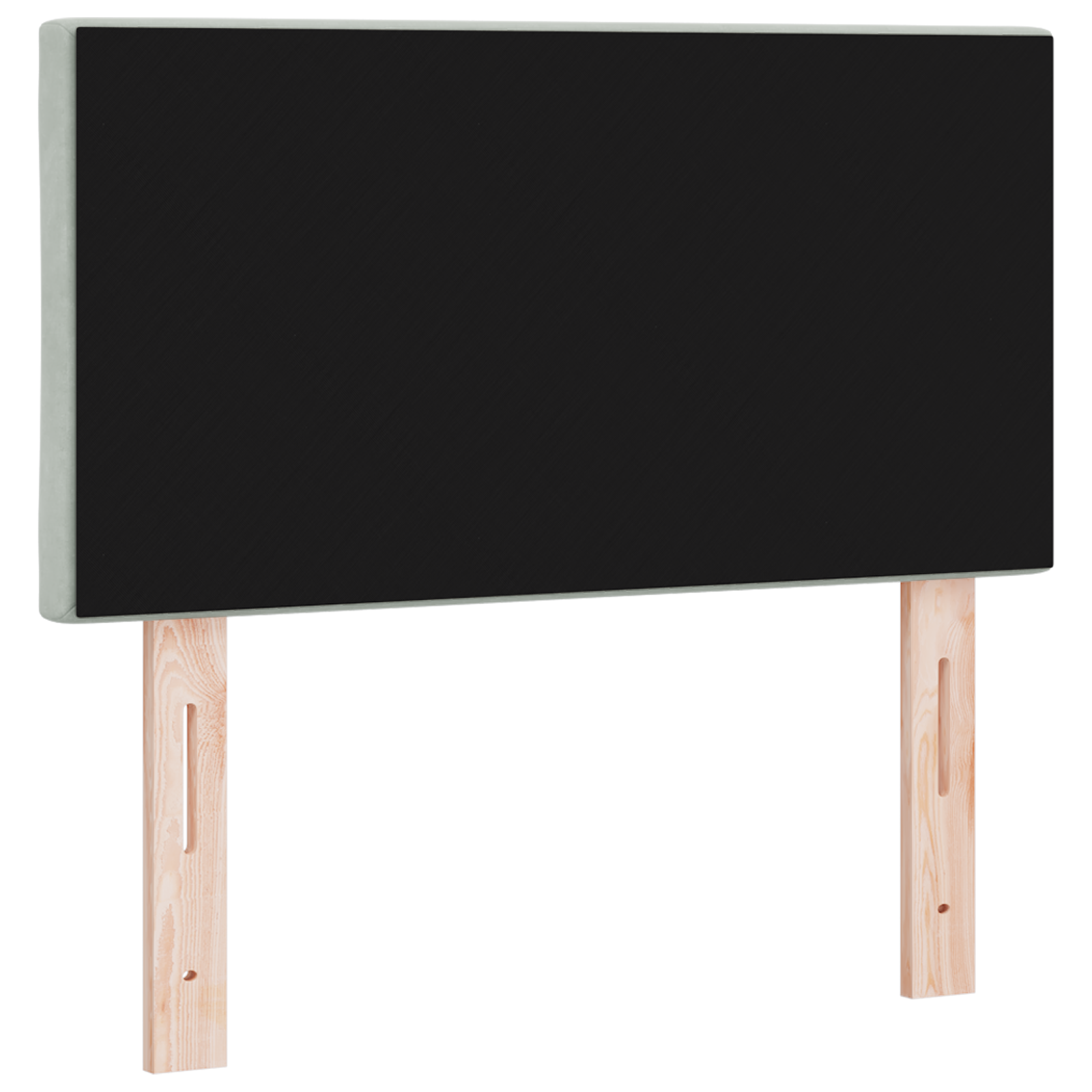 LED Hoofdbord met Diamant Blokken Ontwerp Lichtgrijs 80 cm van Velvet