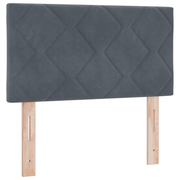 Hoofdbord LED 80 cm donkergrijs velvet