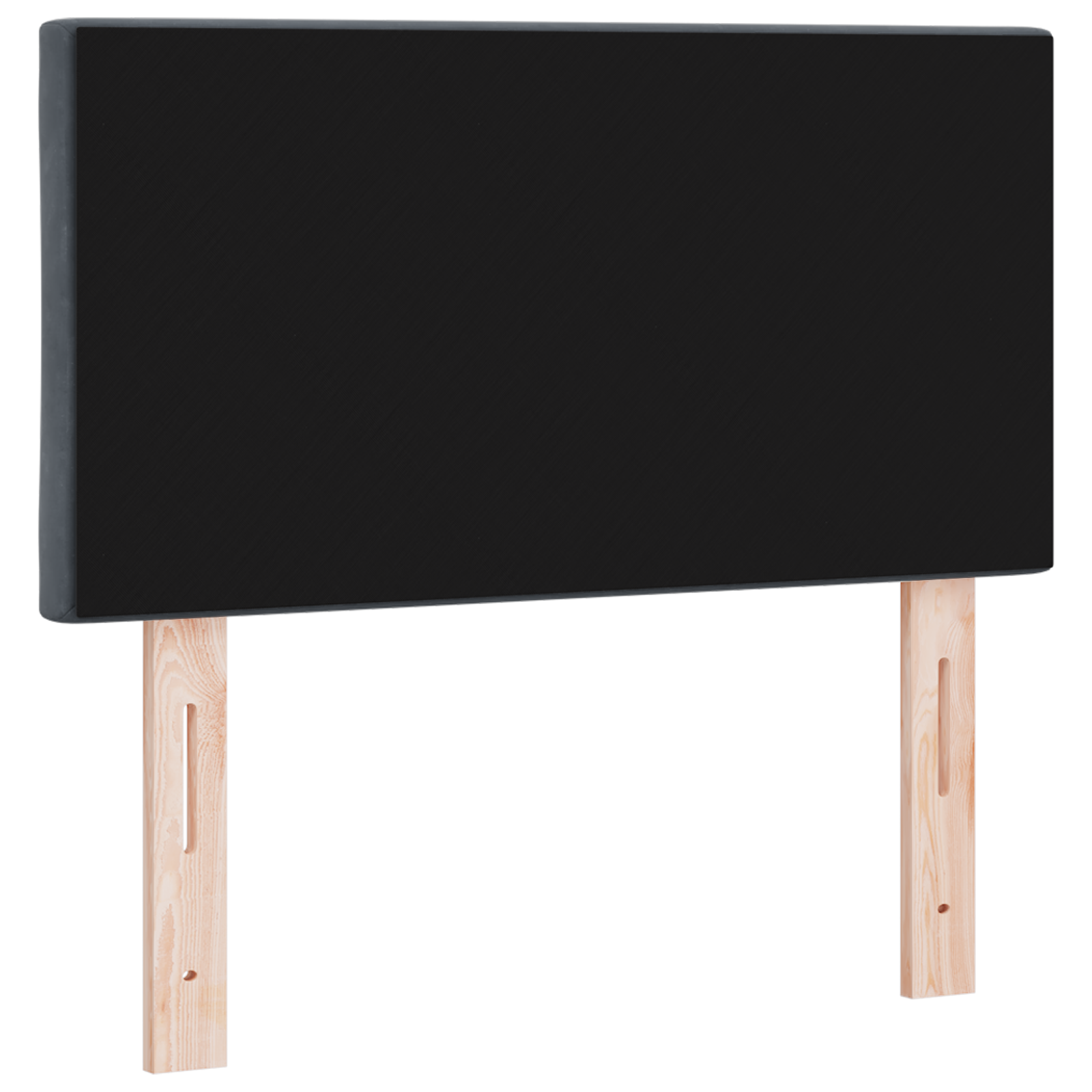 LED Hoofdbord met Diamantblok Design Donkergrijs 80 cm Velvet