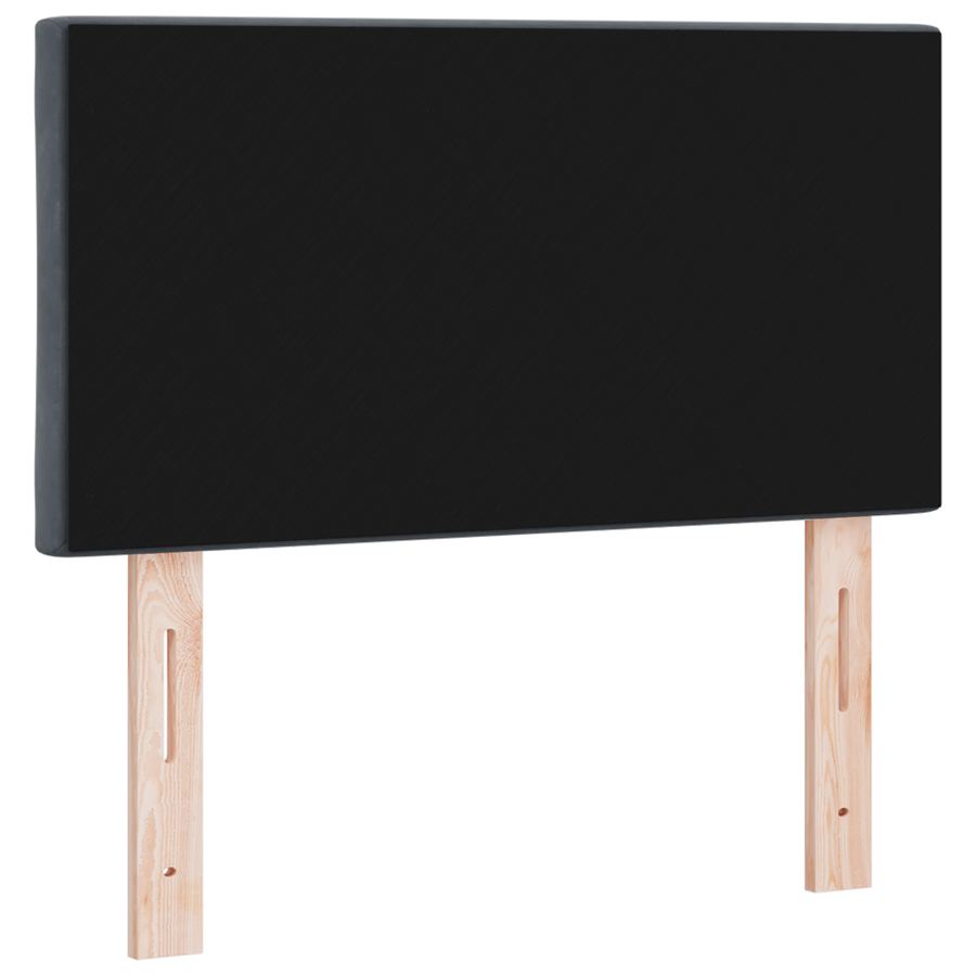 LED Hoofdbord met Diamantblok Design Donkergrijs 80 cm Velvet