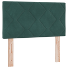 Hoofdbord 80 cm donkergroen velvet LED