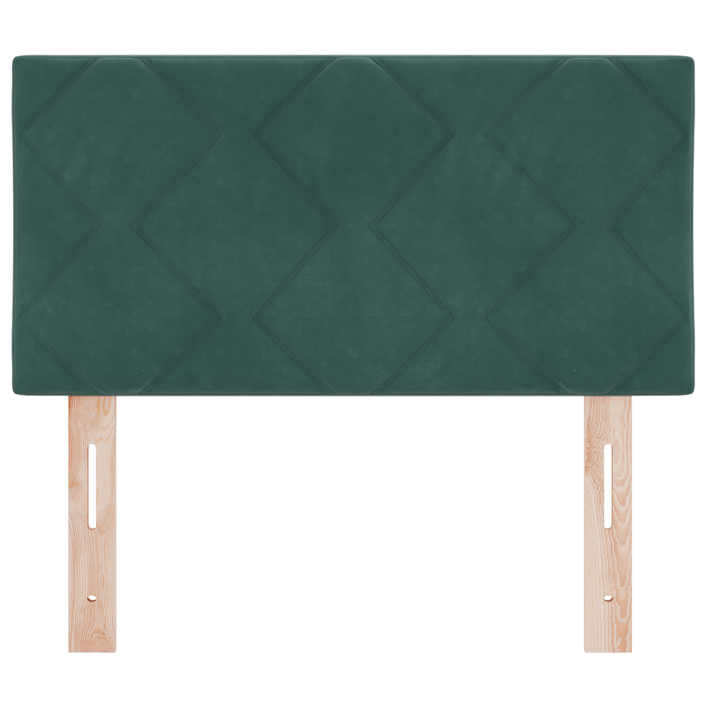 LED Hoofdbord met Diamant Blokken in Donkergroen - 80 cm van Velvet