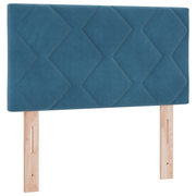 Hoofdbord 80 cm donkerblauw fluweel LED