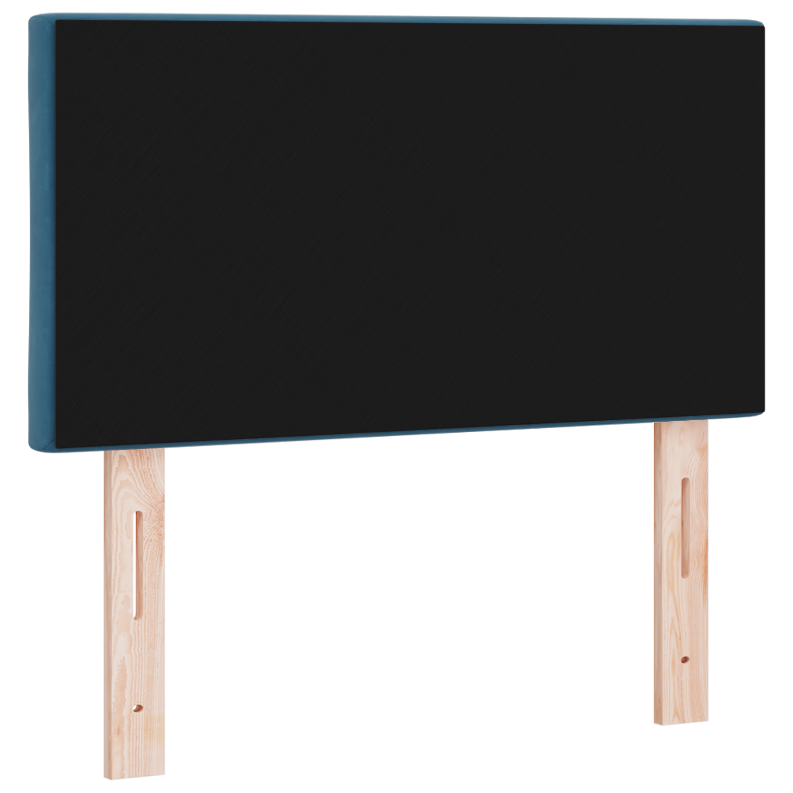 LED hoofdeinde met diamantblokjes Donkerblauw 80 cm van fluweel