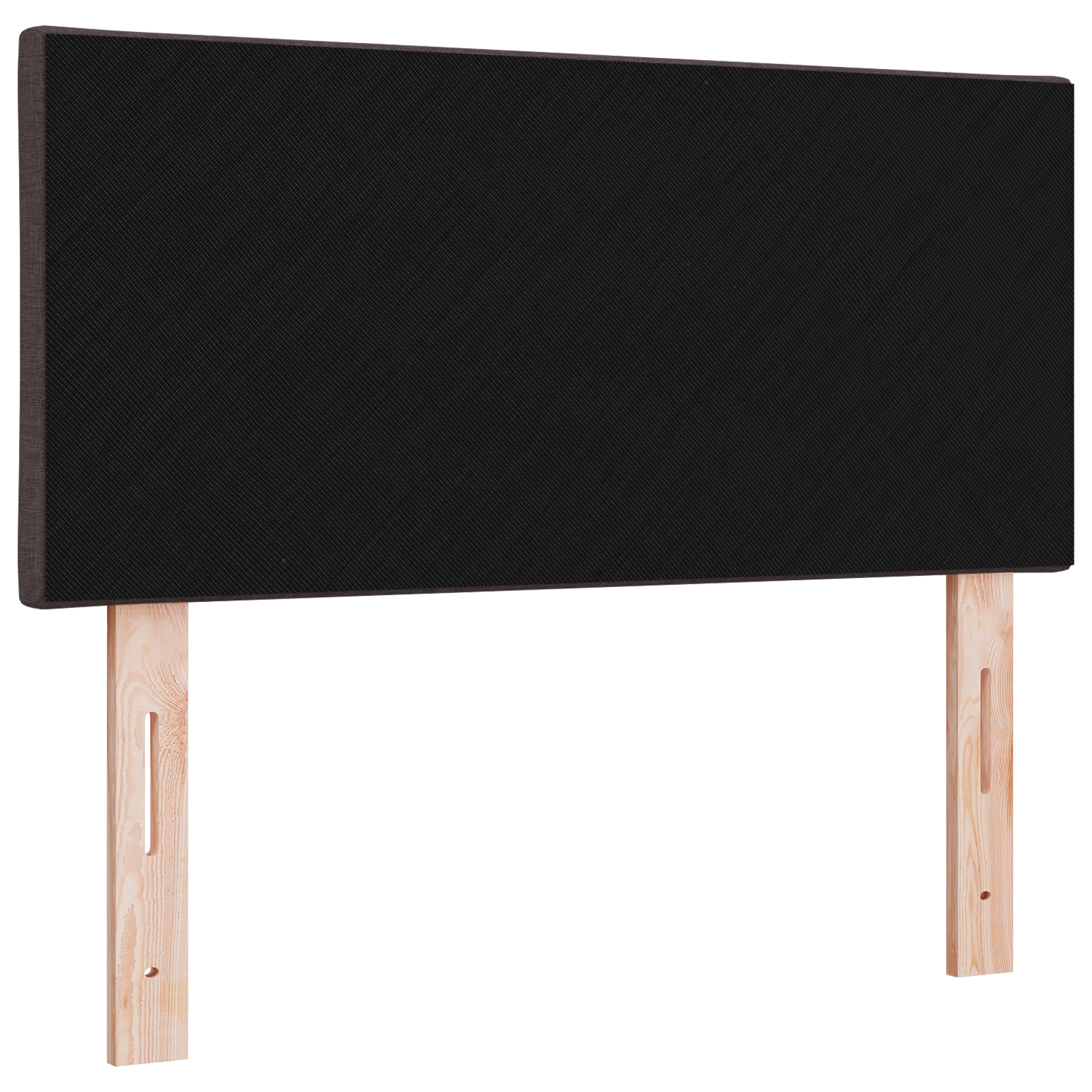 Hoofdbord LED met ruitjes 90 cm stof donkerbruin