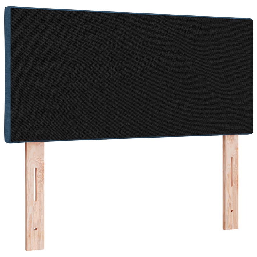 Hoofdbord LED met ruitjes 90 cm stof blauw