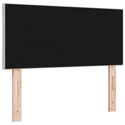 LED Hoofdbord met Diamantpatroon Lichtgrijs 90 cm Velours