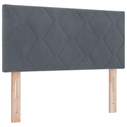 Hoofdbord 90 cm donkergrijs velvet LED