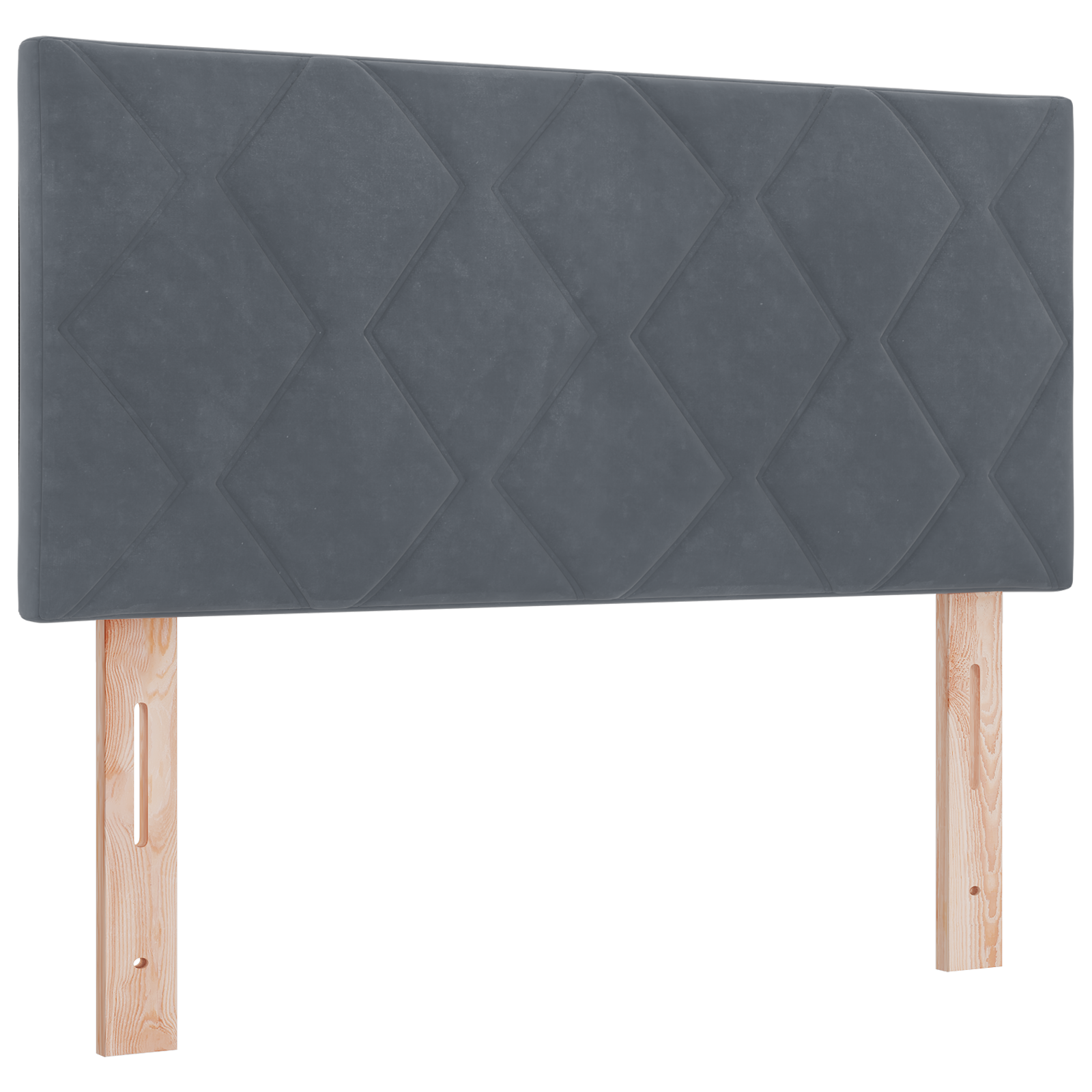 LED Hoofdbord in de stijl van Diamant Blokken Donkergrijs 90 cm van Velvet