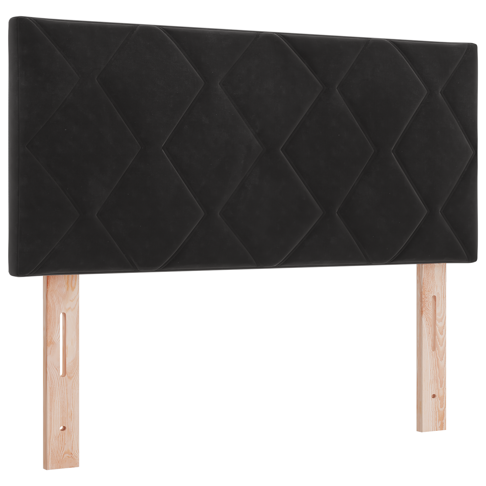 LED Hoofdbord Diamant Blokken Zwart 90 cm Velours