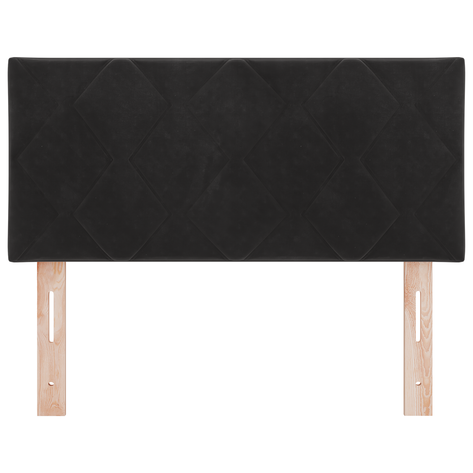 LED Hoofdbord Diamant Blokken Zwart 90 cm Velours