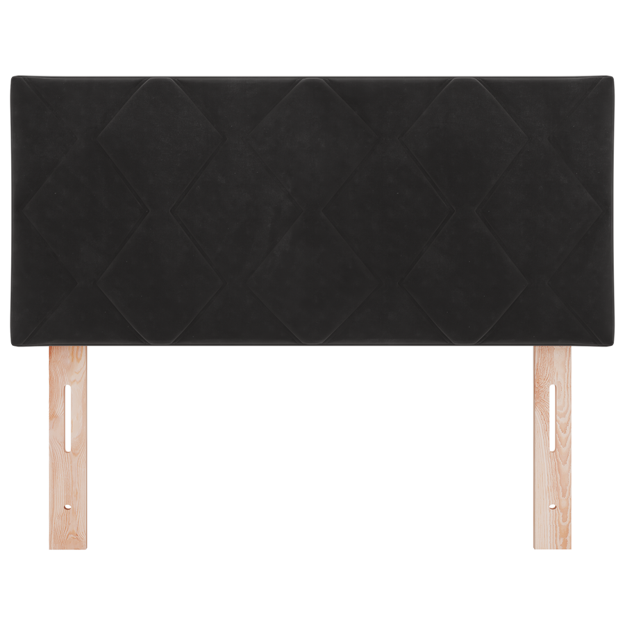 LED Hoofdbord Diamant Blokken Zwart 90 cm Velours