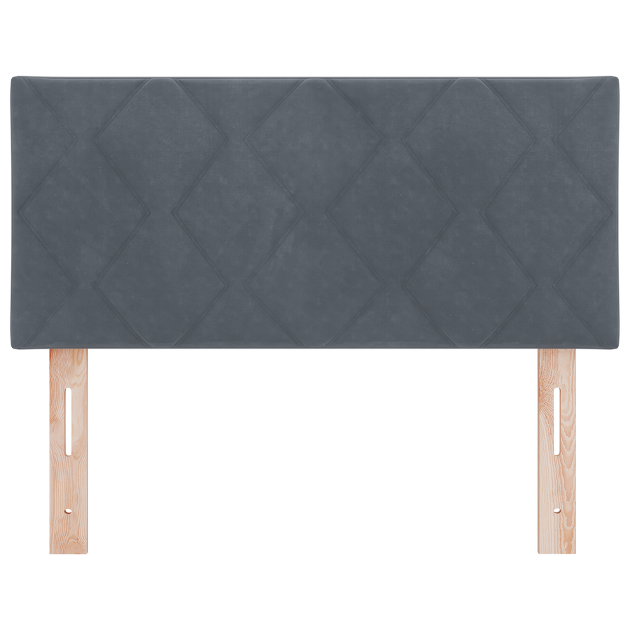 LED Hoofdbord met Diamantblokken in Donkergrijs, 100 cm van Velvet